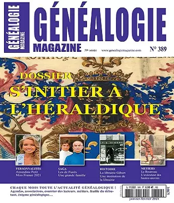 Généalogie Magazine N°389 – Janvier-Février 2021  [Magazines]