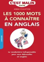 Les 1000 Mots a connaitre en anglais [Livres]