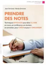 PRENDRE DES NOTES [Livres]