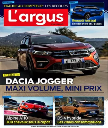 L’Argus N°4608 Du 9 au 22 Février 2022 [Magazines]