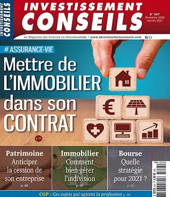 Investissement Conseils N°837 – Décembre 2020-Janvier 2021 [Magazines]