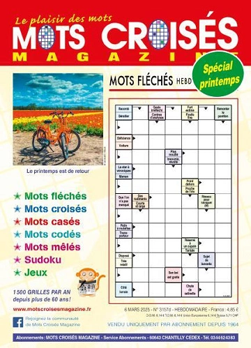 Mots Croisés Magazine - 6 Mars 2025 [Magazines]