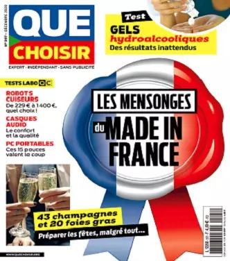 Que Choisir N°597 – Décembre 2020 [Magazines]