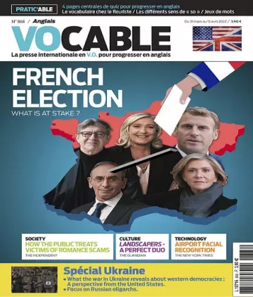 Vocable Anglais N°868 Du 31 Mars 2022 [Magazines]