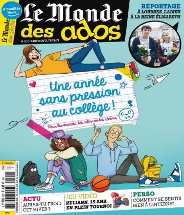 Le Monde Des Ados N°502 Du 21 Septembre 2022 [Magazines]