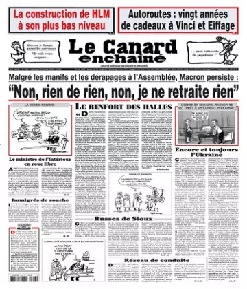 Le Canard Enchaîné N°5337 Du 22 Février 2023  [Journaux]