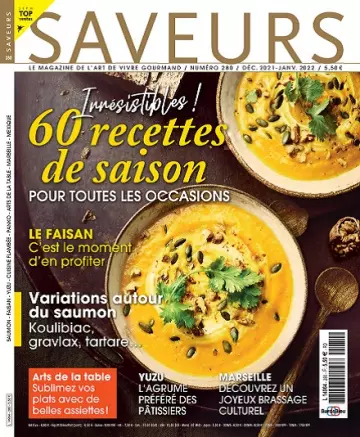 Saveurs N°280 – Décembre 2021-Janvier 2022 [Magazines]