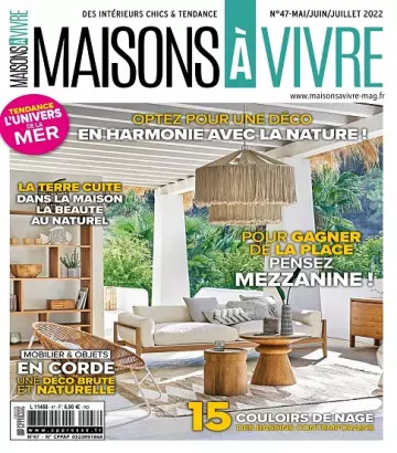 Maisons à Vivre N°47 – Mai-Juillet 2022  [Magazines]