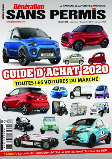 Génération sans Permis N°40 - Novembre 2019 - Janvier 2020 [Magazines]