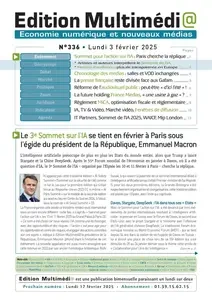 Edition Multimédi@ N.336 - 3 Février 2025 [Journaux]