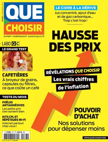 Que Choisir N°577 – Février 2019 [Magazines]