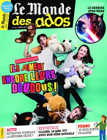 Le Monde des Ados N°442- 18 Décembre 2019 [Magazines]