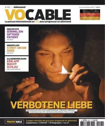 Vocable Allemand N°857 Du 3 Février 2022  [Magazines]