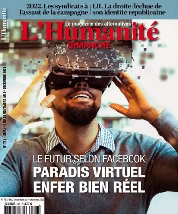 L’Humanité Dimanche N°783 Du 25 Novembre 2021 [Magazines]