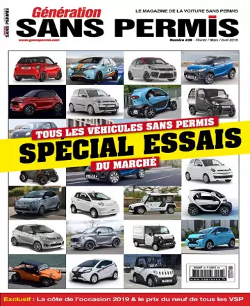 Génération Sans Permis N°38 – Février-Avril 2019 [Magazines]