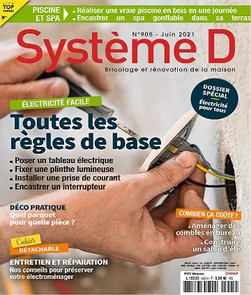 Système D N°905 – Juin 2021 [Magazines]