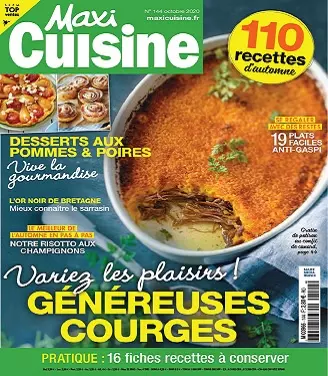 Maxi Cuisine N°144 – Octobre 2020 [Magazines]